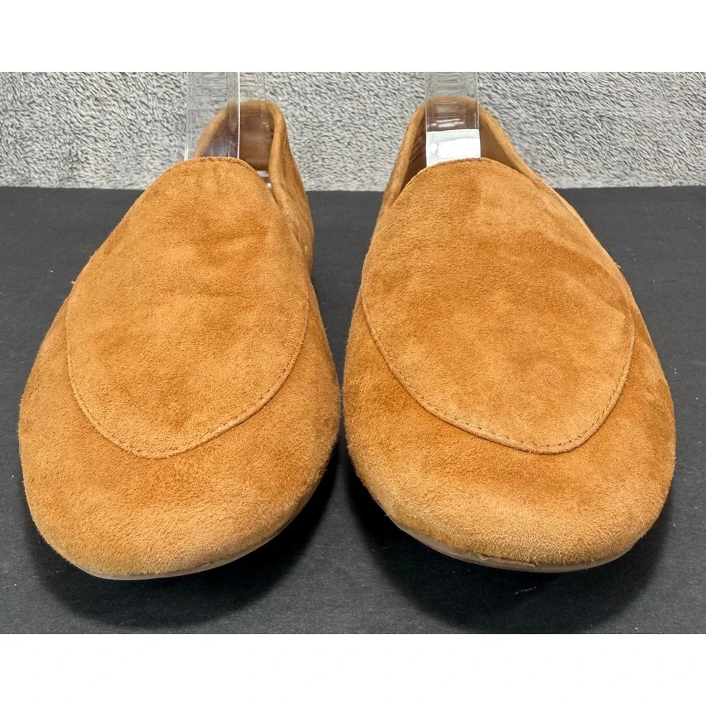 Birdies Starling Loafers Womens 7 Saffron Yellow Suede Smoking Slipper Flats‎
